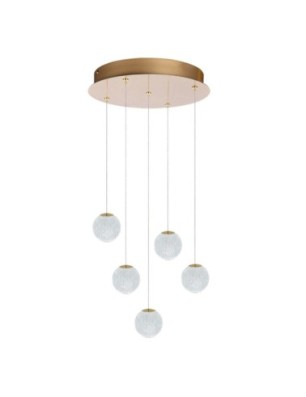 EDEM 5 ROUND Złoty / przezroczysty