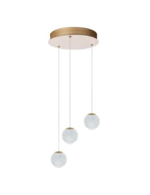 EDEM 3 ROUND Złoty / przezroczysty