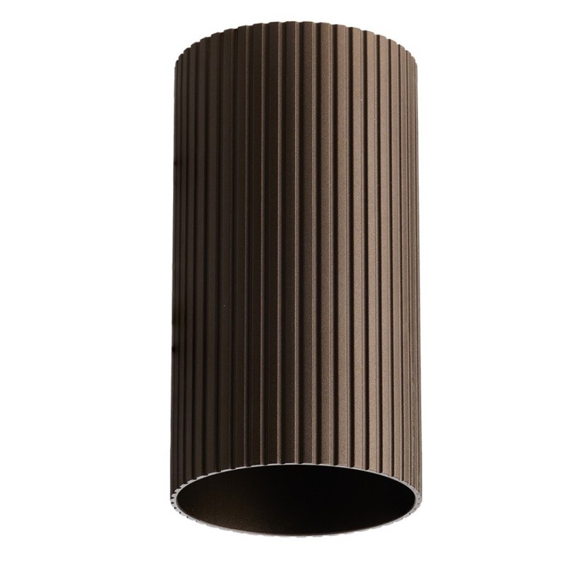 Klosz ryflowany LUCAS RIBBED TUBE 9 Brąz Klosz ryflowany LUCAS RIBBED TUBE 9 Brąz