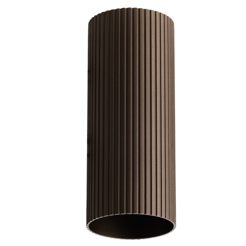 Klosz ryflowany LUCAS RIBBED TUBE 30 Brąz Klosz ryflowany LUCAS RIBBED TUBE 30 Brąz