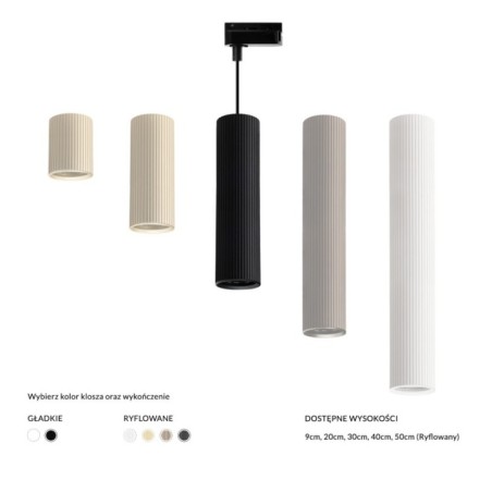 Baza LUCAS BASE TRACK 1LINE PENDANT GU10 Czarny