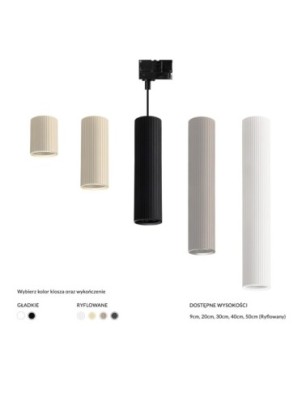 BAZA LUCAS BASE TRACK 3 LINE PENDANT GU10 Czarny