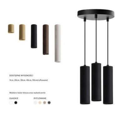 Baza LUCAS BASE 3R PENDANT GU10 Czarny