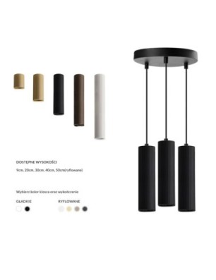 Baza LUCAS BASE 3R PENDANT GU10 Czarny