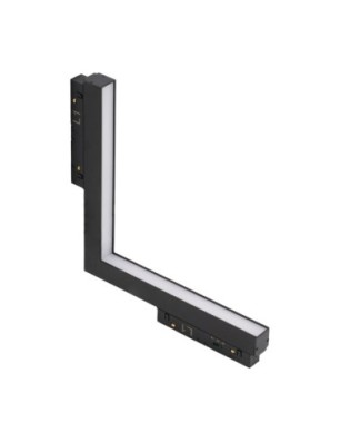 ALFA SAGA TRACK MAGNETIC 2LINE CORNER B 24W CCT SWITCH DIM BK