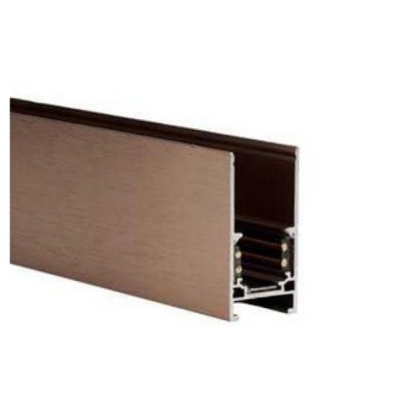 Alfa szynoprzewód dwufazowy magnetyczny profil TRACK MAGNETIC 52 ANODISED + ZAŚLEPKI KOŃCOWE Czekoladowy