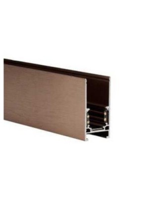 Alfa szynoprzewód dwufazowy magnetyczny profil TRACK MAGNETIC 52 ANODISED + ZAŚLEPKI KOŃCOWE Czekoladowy