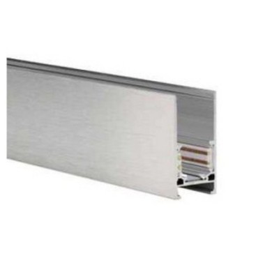 Alfa szynoprzewód dwufazowy magnetyczny profil TRACK MAGNETIC 52 ANODISED + ZAŚLEPKI KOŃCOWE Srebrny