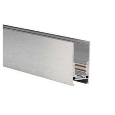 Alfa szynoprzewód dwufazowy magnetyczny profil TRACK MAGNETIC 52 ANODISED + ZAŚLEPKI KOŃCOWE Srebrny