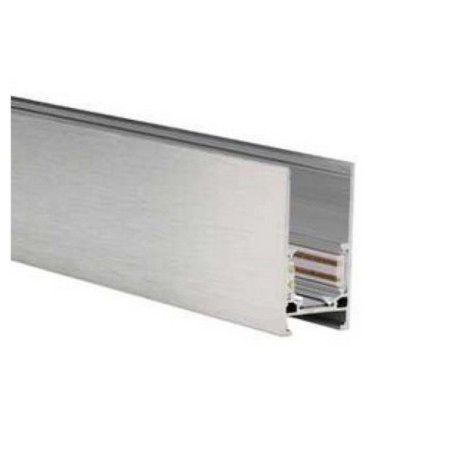 Alfa szynoprzewód dwufazowy magnetyczny profil TRACK MAGNETIC 52 ANODISED + ZAŚLEPKI KOŃCOWE Srebrny