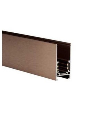 Alfa szynoprzewód dwufazowy magnetyczny profil TRACK MAGNETIC 52 ANODISED + ZAŚLEPKI KOŃCOWE Czekoladowy