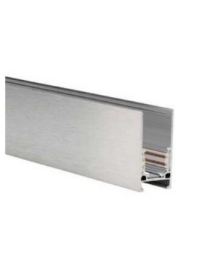 Alfa szynoprzewód dwufazowy magnetyczny profil TRACK MAGNETIC 52 ANODISED + ZAŚLEPKI KOŃCOWE Srebrny