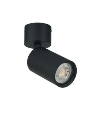 LUCAS RIBBED 9 DOWNLIGHT GU10 SET Czarny