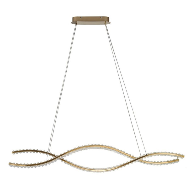 SPARK WAVES PENDANT 150 CCT DIMM + REMOTE CONTROL Złoty