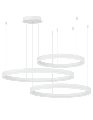 HALO PENDANT 80+60+40 CCT + REMOTE CONTROL Biały