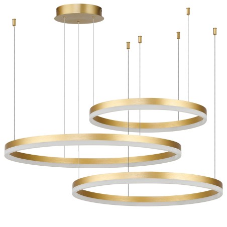 HALO PENDANT 80+60+40 CCT + REMOTE CONTROL Złoty