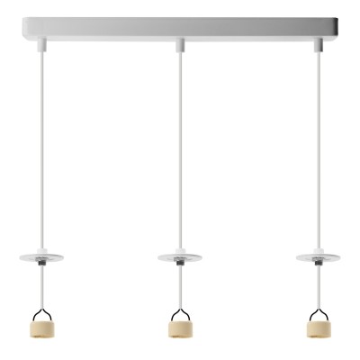 Baza LUCAS BASE 3L PENDANT GU10 Biały