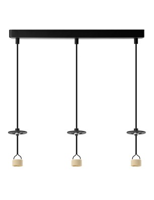 Baza LUCAS BASE 3L PENDANT GU10 Czarny