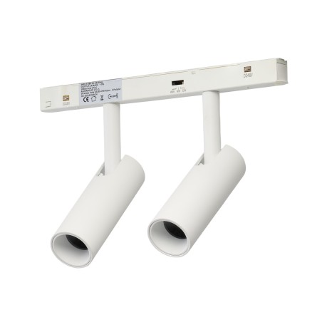 ALFA NIKO 2 TRACK MAGNETIC 2LINE 2X7W CCT SWITCH DIM WH