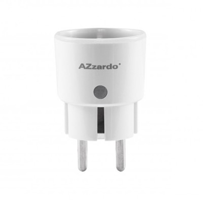 Pojedyńcza wtyczka WIFI wewnętrzna 10A Azzardo Smart