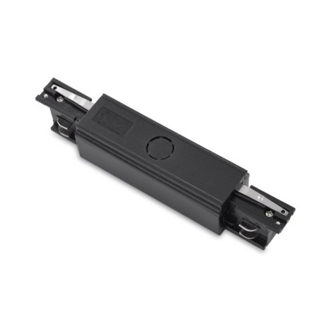 Zasilacz środkowy z zaślepkami TRACK 3LINE POWER + 2x end cap Czarny