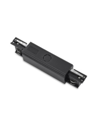 Zasilacz środkowy z zaślepkami TRACK 3LINE POWER + 2x end cap  Czarny