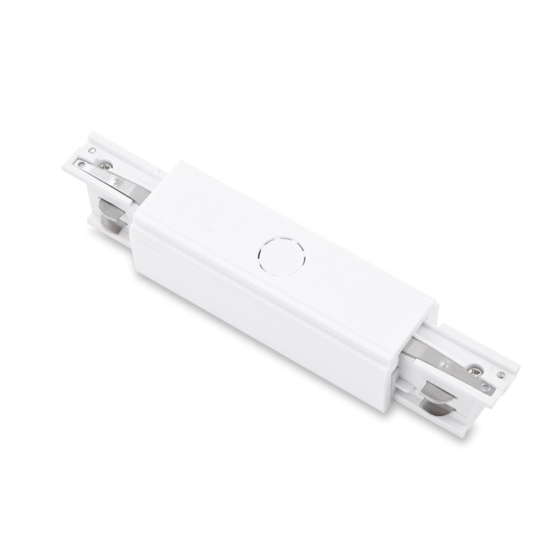 Zasilacz środkowy z zaślepkami TRACK 3LINE POWER + 2x end cap  Biały