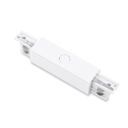 Zasilacz środkowy z zaślepkami TRACK 3LINE POWER + 2x end cap Biały