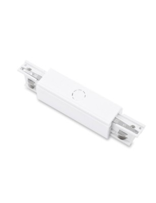 Zasilacz środkowy z zaślepkami TRACK 3LINE POWER + 2x end cap  Biały