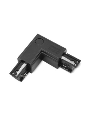 Zasilacz / złącze L lewe do szynoprzewodu TRACK 3LINE L LEFT  Czarny