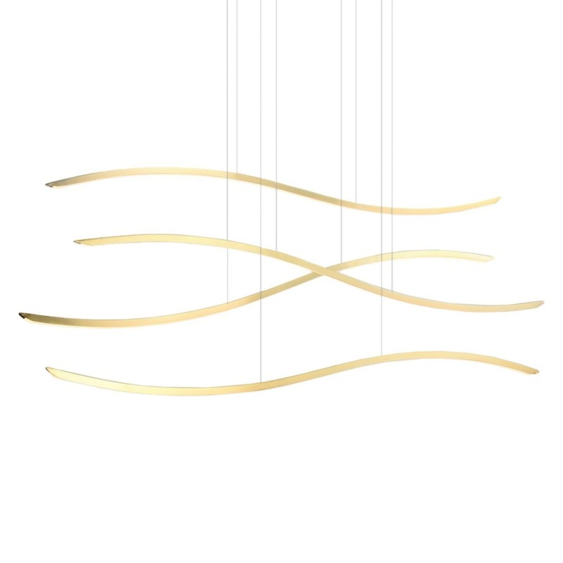 WAVES LED Złoty