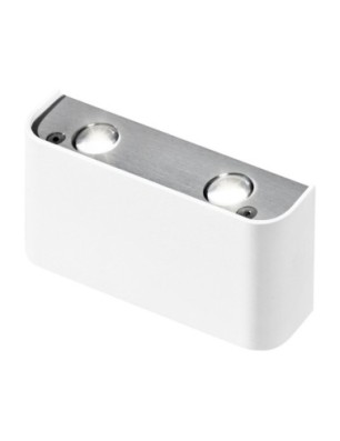 Ginno 2 Biały / Aluminium